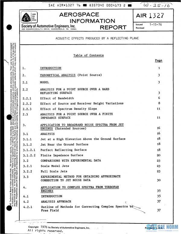 SAE AIR 1327 Series PDF