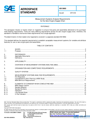 SAE AS 13003 Series PDF