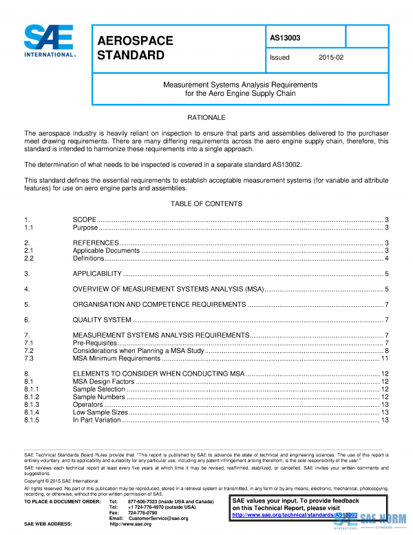 SAE AS 13003 Series PDF