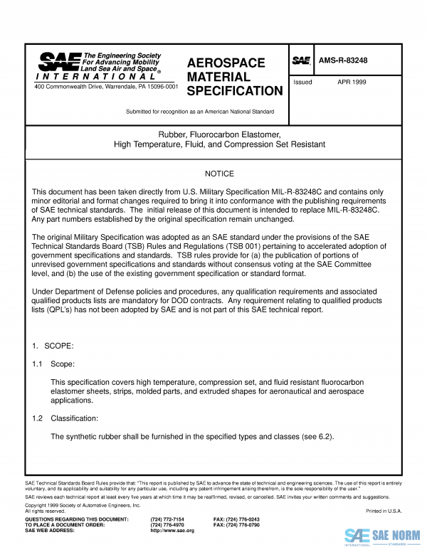 SAE AMSR 83248 Series PDF