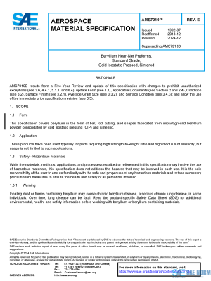 SAE AMS 7910 Series PDF