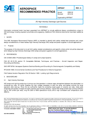SAE ARP 5647 Series PDF