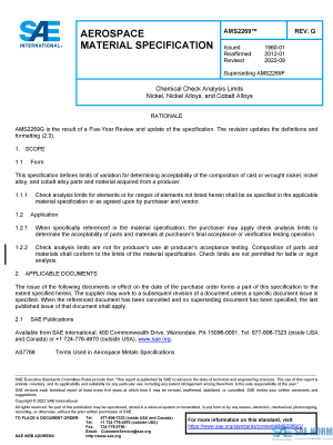 SAE AMS 2269 Series PDF