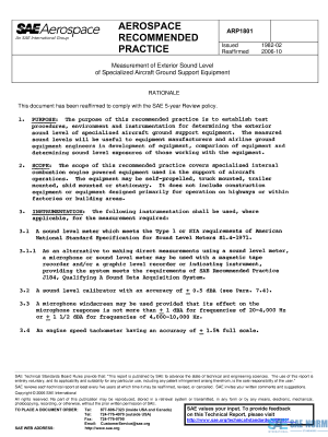 SAE ARP 1801 Series PDF