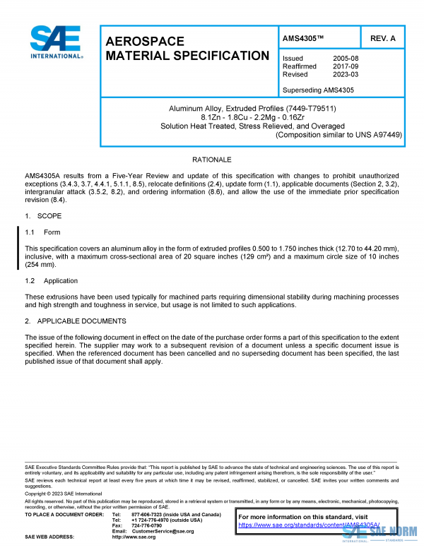 SAE AMS 4305 Series PDF