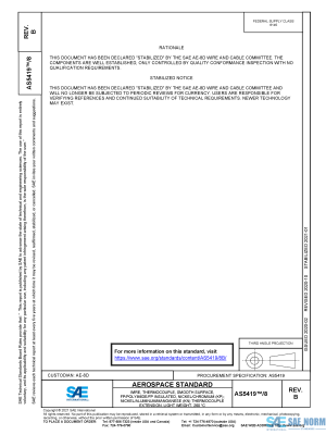SAE AS 5419/8 Series PDF