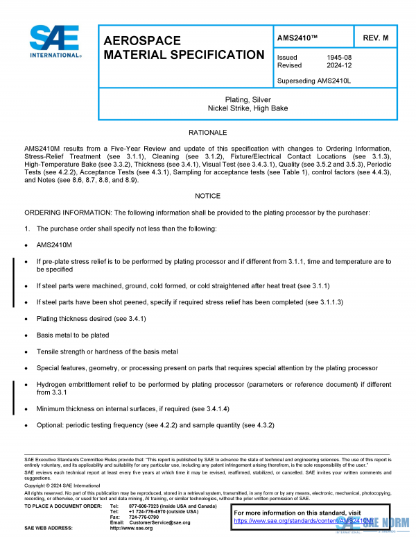 SAE AMS 2410 Series PDF