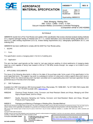 SAE AMS 6501 Series PDF