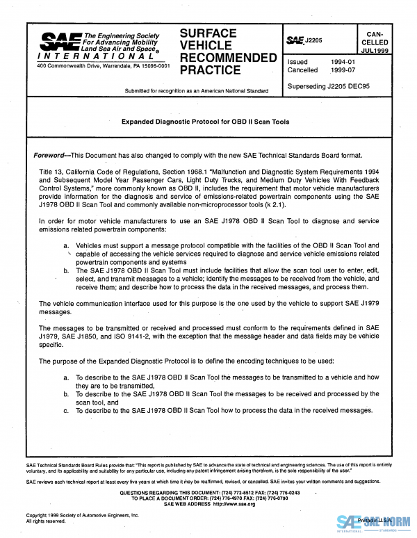 SAE J 2205 Series PDF