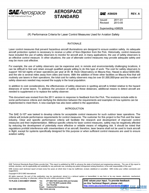 SAE AS 6029 Series PDF