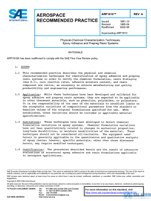 SAE ARP 1610 Series PDF