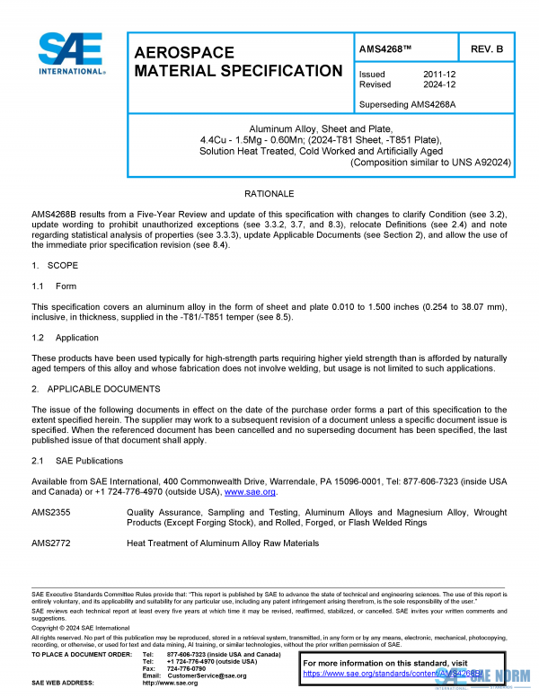 SAE AMS 4268 Series PDF