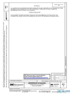 SAE AS 31071 Series PDF