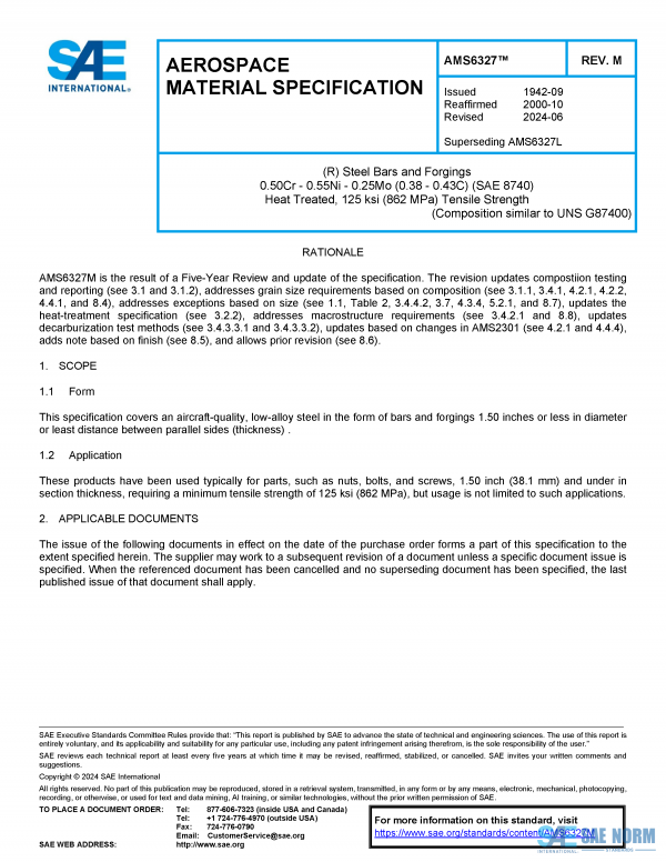 SAE AMS 6327 Series PDF