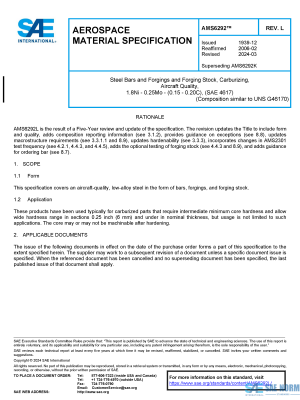 SAE AMS 6292 Series PDF