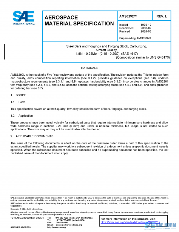 SAE AMS 6292 Series PDF