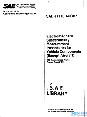 SAE J 1113 Series PDF