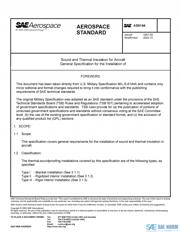SAE AS 6144 Series PDF