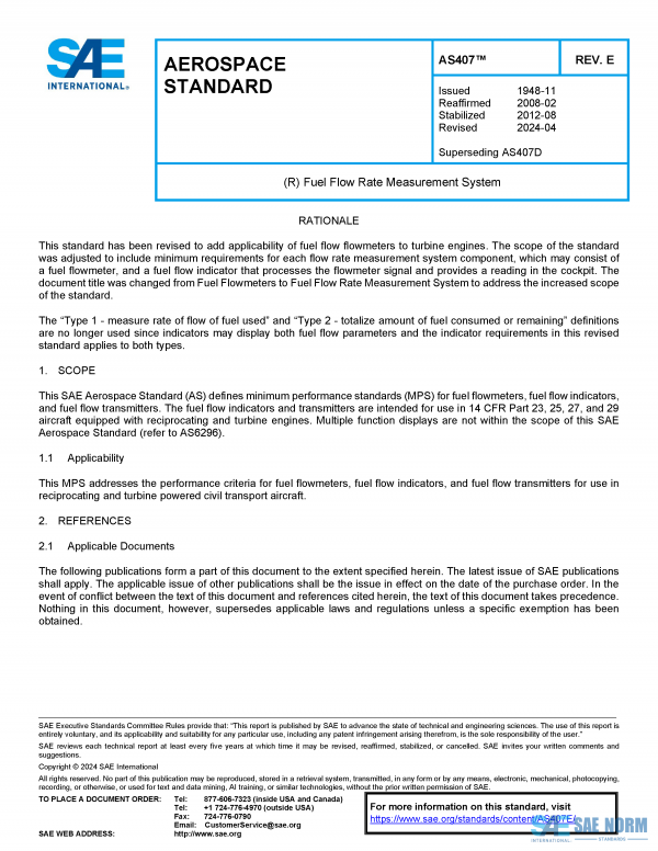 SAE AS 407 Series PDF