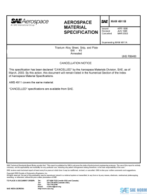 SAE MAM 4911 Series PDF