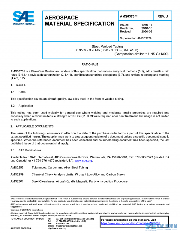 SAE AMS 6373 Series PDF