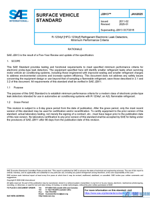 SAE J 2913 Series PDF