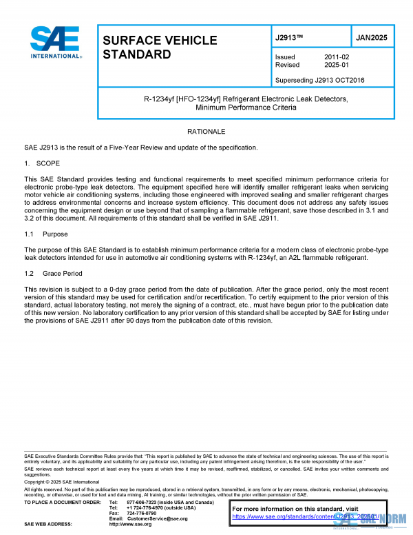 SAE J 2913 Series PDF