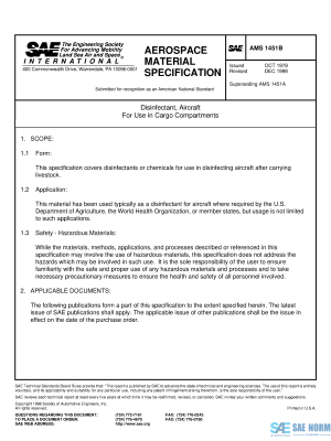 SAE AMS 1451 Series PDF