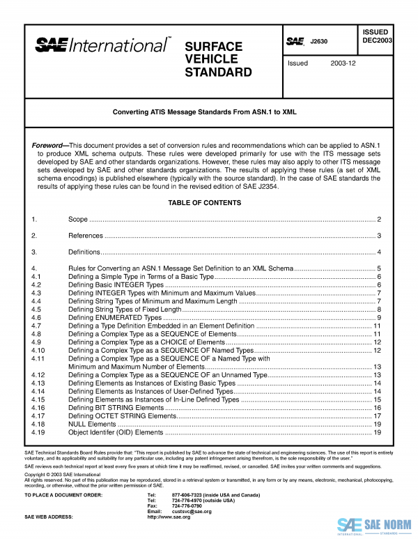 SAE J 2630 Series PDF