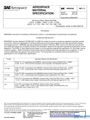 SAE AMS 4295 Series PDF