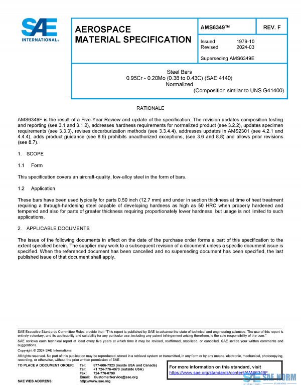 SAE AMS 6349 Series PDF