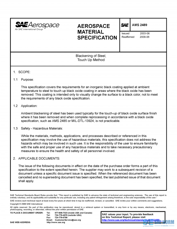 SAE AMS 2489 Series PDF