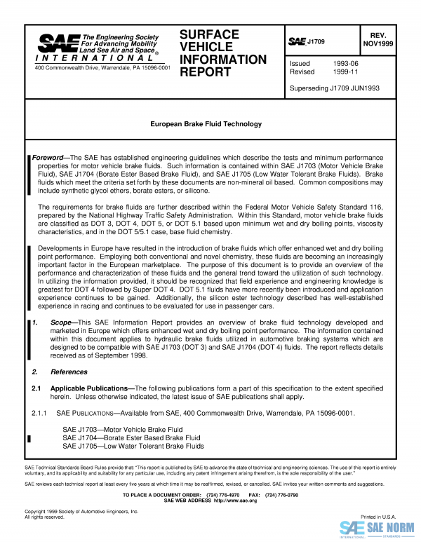 SAE J 1709 Series PDF