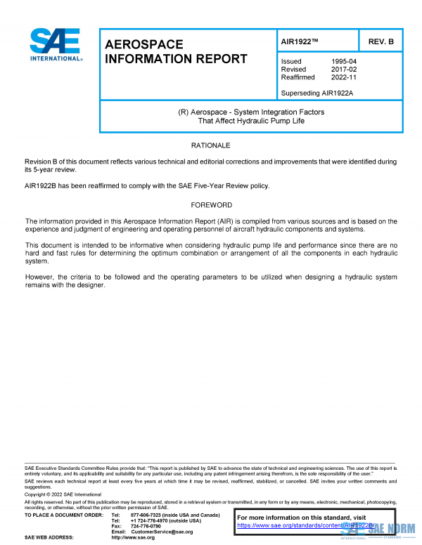 SAE AIR 1922 Series PDF