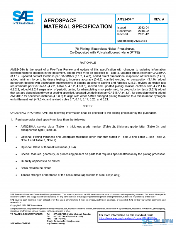 SAE AMS 2454 Series PDF