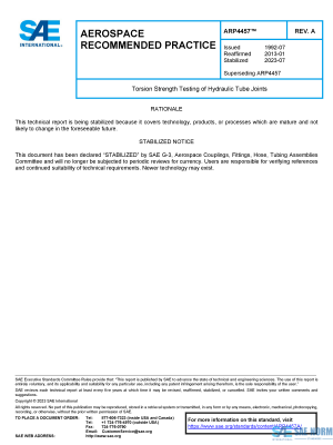 SAE ARP 4457 Series PDF