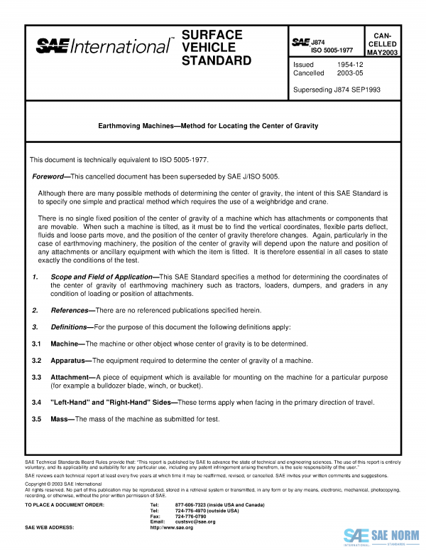 SAE J 874 Series PDF