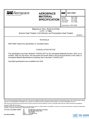 SAE AMS 4383 Series PDF