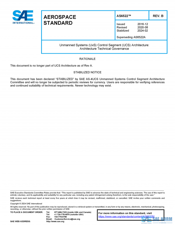 SAE AS 6522 Series PDF