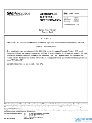 SAE AMS 7205 Series PDF