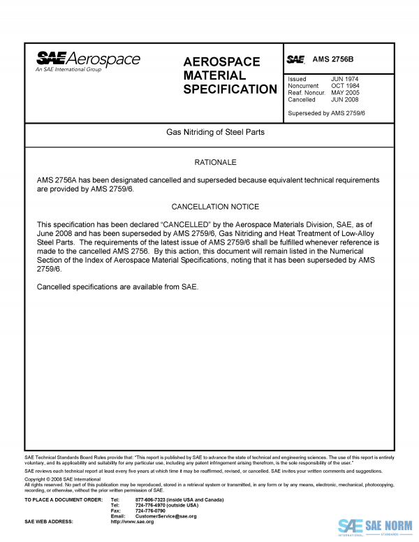 SAE AMS 2756 Series PDF