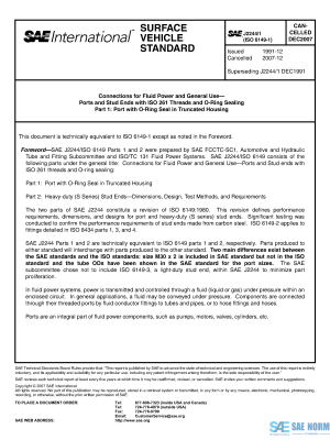 SAE J 2244/1 Series PDF