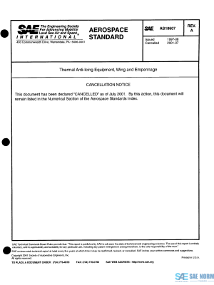 SAE AS 18607 Series PDF