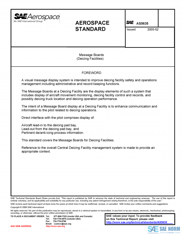 SAE AS 5635 Series PDF