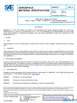 SAE AMS 6421 Series PDF