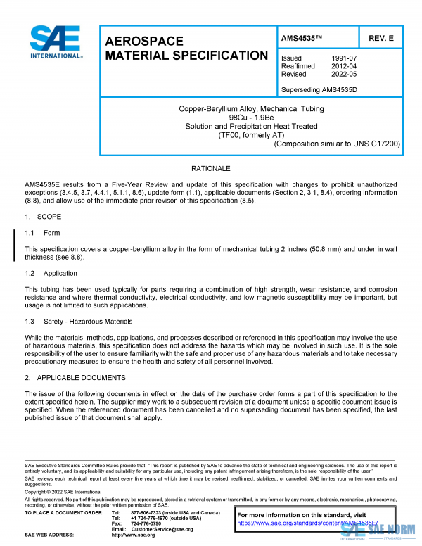 SAE AMS 4535 Series PDF
