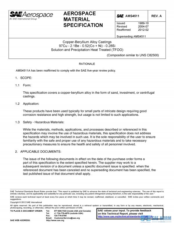 SAE AMS 4511 Series PDF