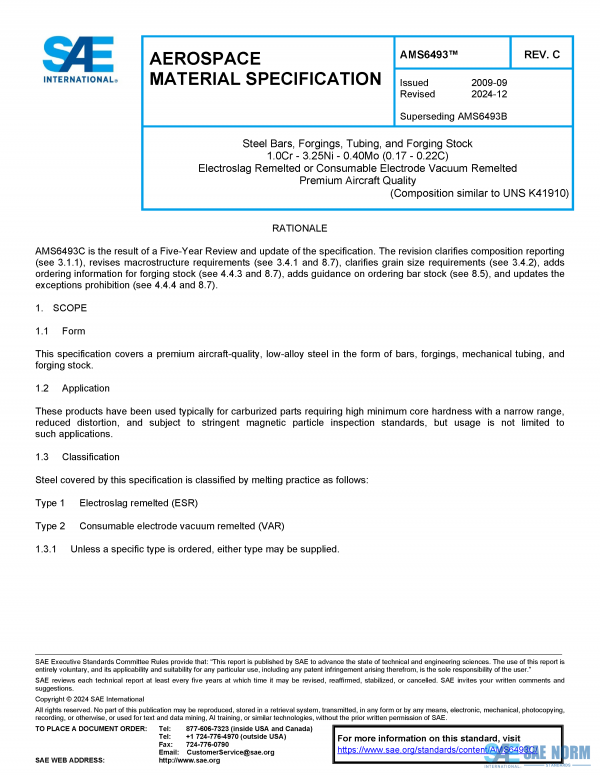 SAE AMS 6493 Series PDF