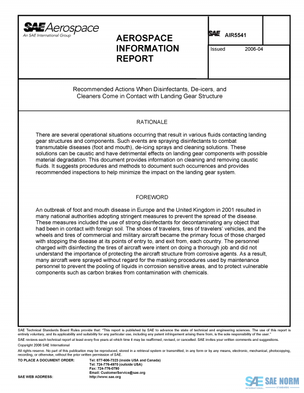 SAE AIR 5541 Series PDF