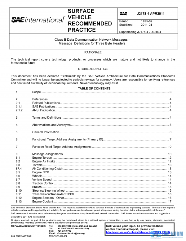 SAE J 2178/4 Series PDF